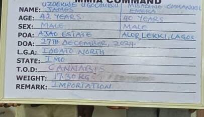 NDLEA arrests Nollywood filmmaker, others over illicit drug shipments 1 IMG 20250105 WA0004